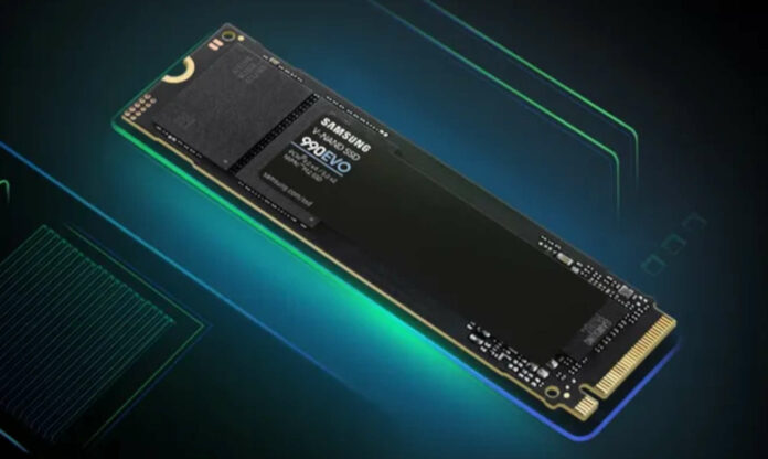 Samsung 990 Evo M.2 SSD.