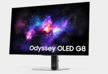 Samsung Odyssey OLED G8 monitor.