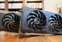 Sapphire Radeon RX 7600 XT Pulse 16GB and 8GB Pose Together.
