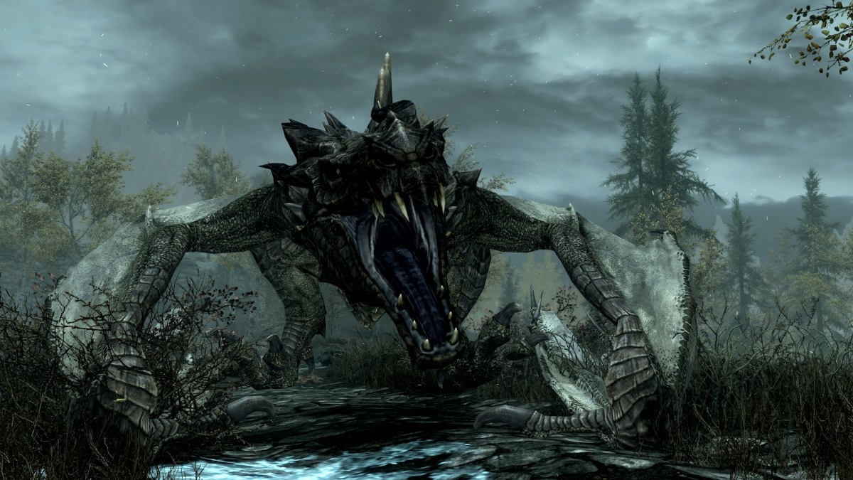 Skyrim - Dragon roaring intensifies