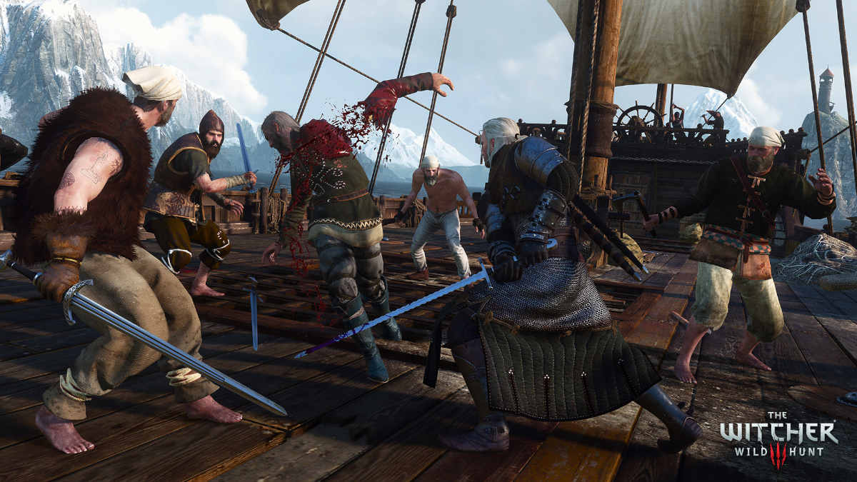 The Witcher 3 - brutal combat.