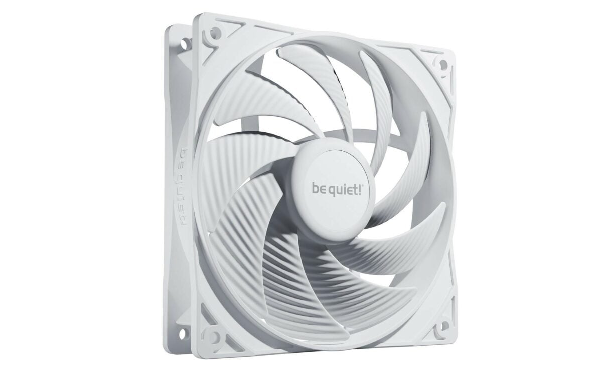 be quiet! Pure Wings 3 120mm High-Speed White fan.