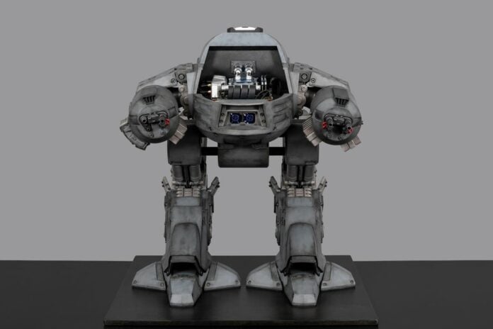 Robocop ED-209 gaming PC mod looks incredible standing upright.