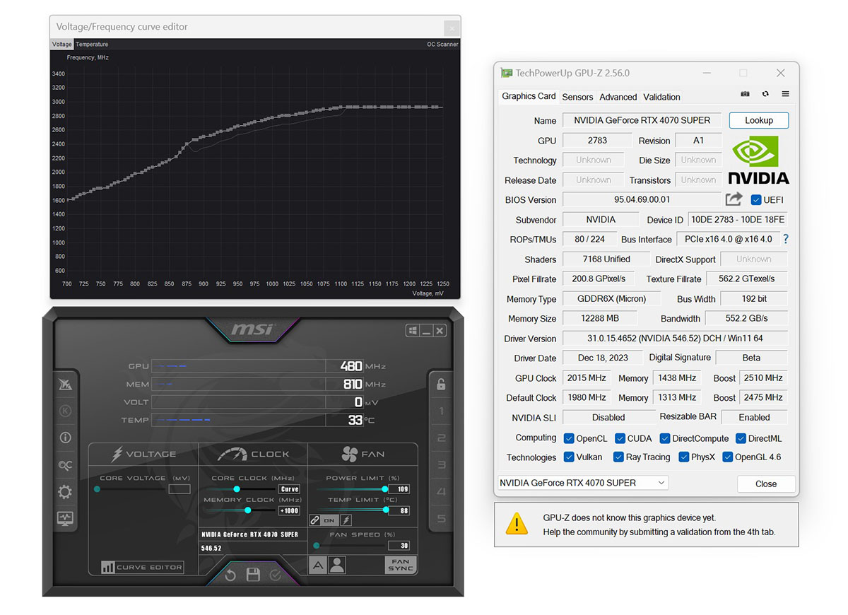 RTX 4070 Super - Overclock