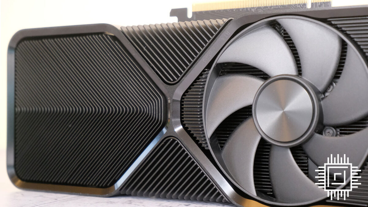 Exquisite detail on the reserve side of GeForce RTX 4070 Super.