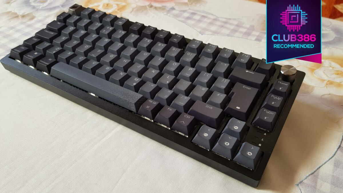 Corsair K65 Plus Wireless gaming keyboard earns the Club386 Recommended award.
