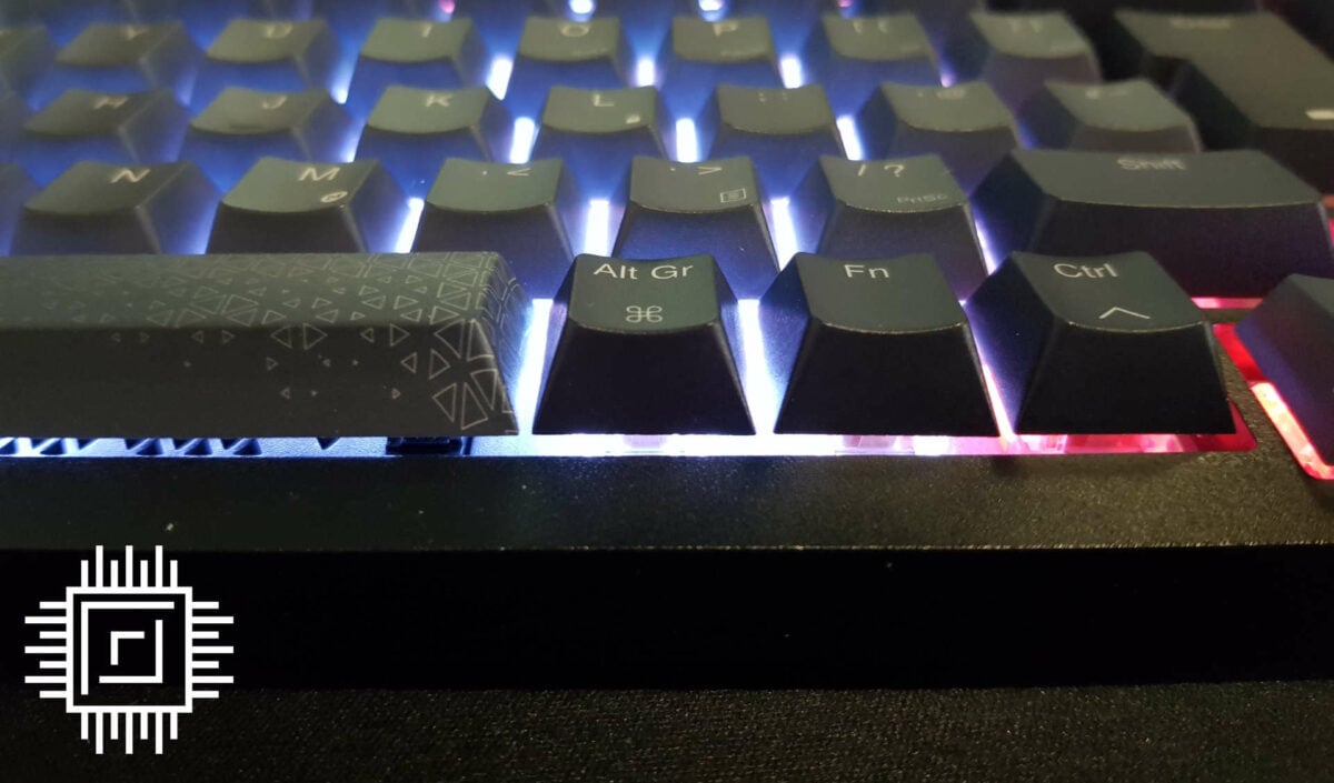 Corsair K65 Plus Wireless keyboard RGB shine.