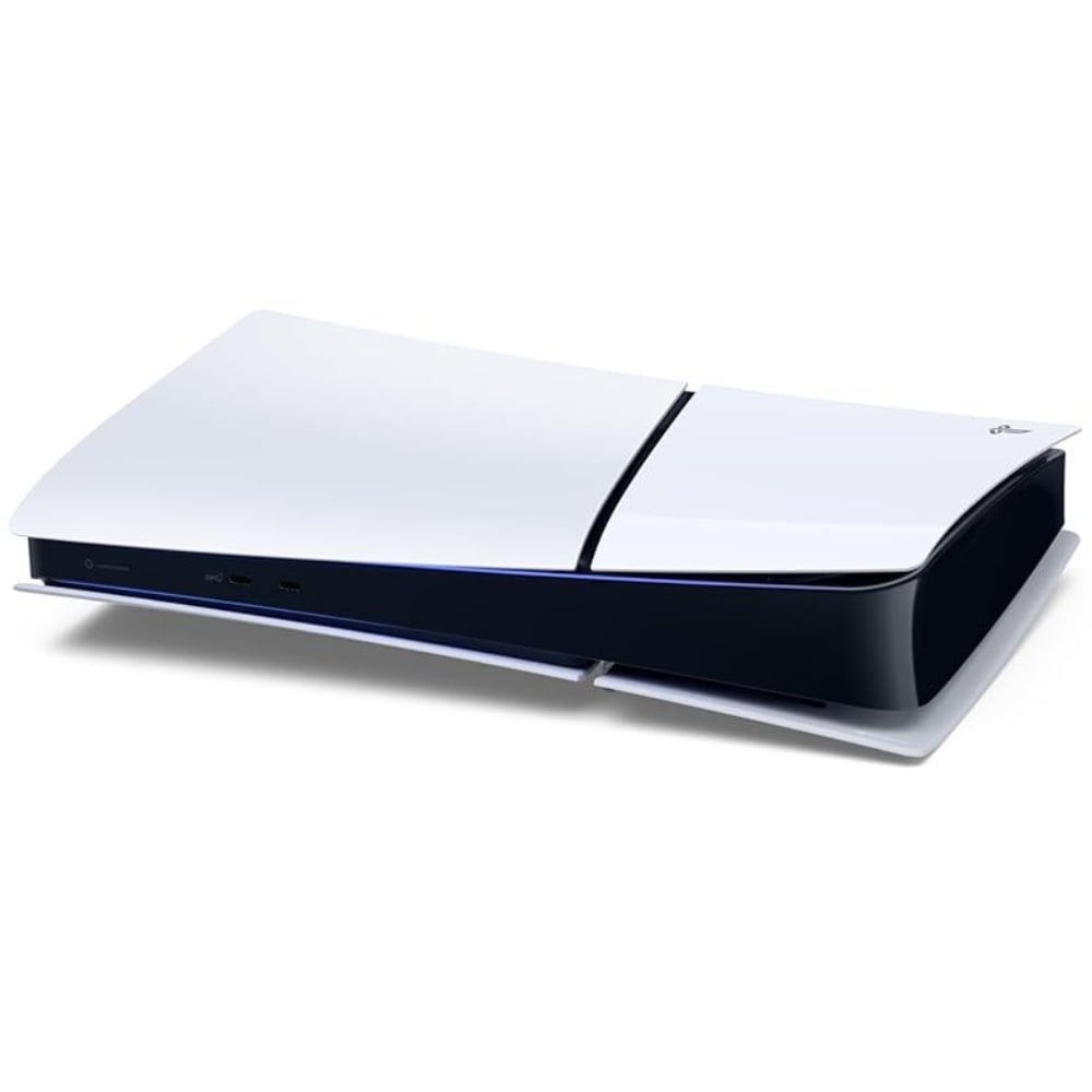 PS5 Slim disc version product image against a white background.