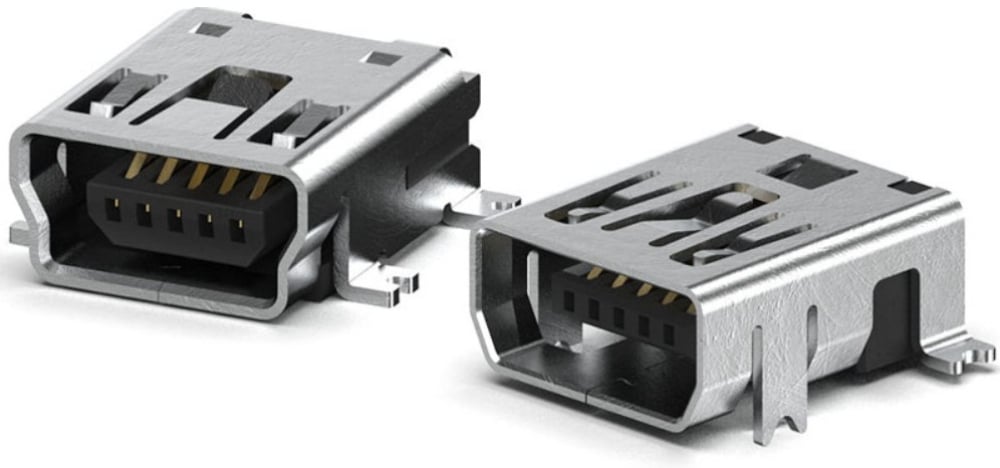 USB 2.0 Mini Type A and Mini Type B Connectors.