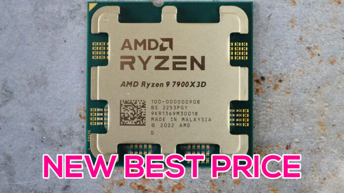AMD Ryzen 9 7900X3D CPU reaches a new best price yet.