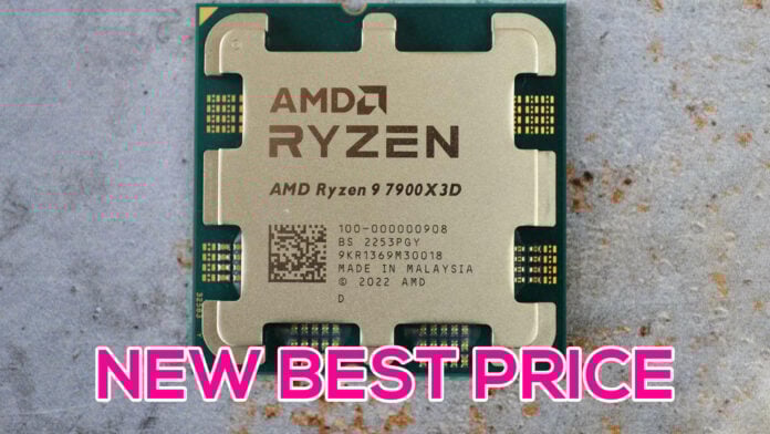 AMD Ryzen 9 7900X3D CPU reaches a new best price yet.