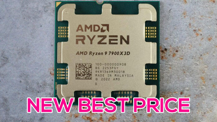 AMD Ryzen 9 7900X3D CPU reaches a new best price yet.