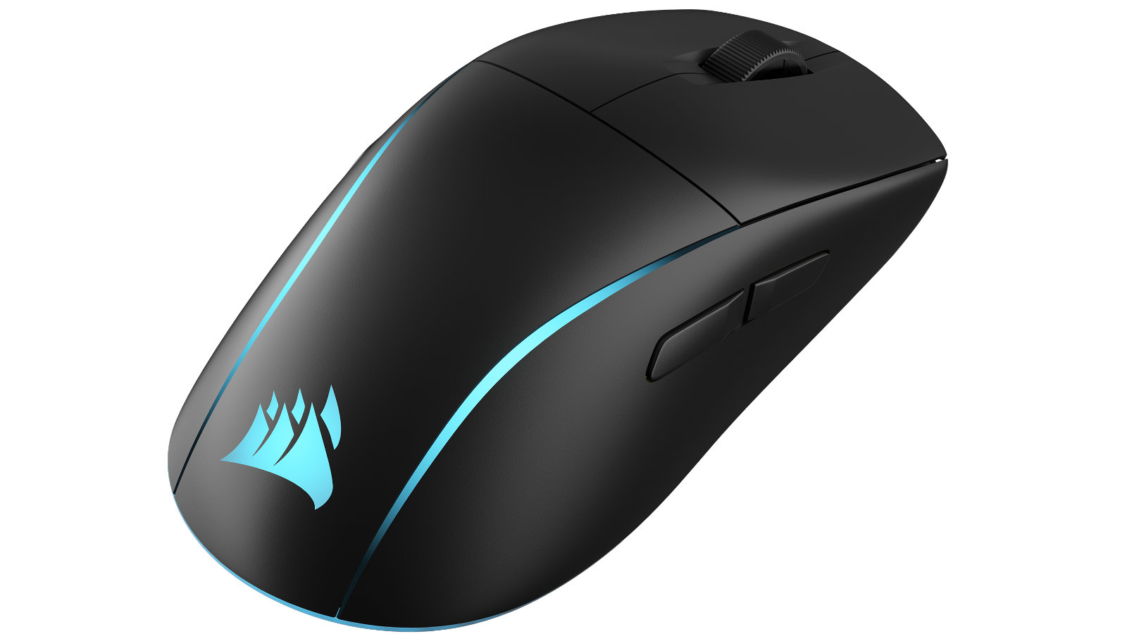 Corsair M75 Wireless gaming mouse product photo against a white background with a blue logo.