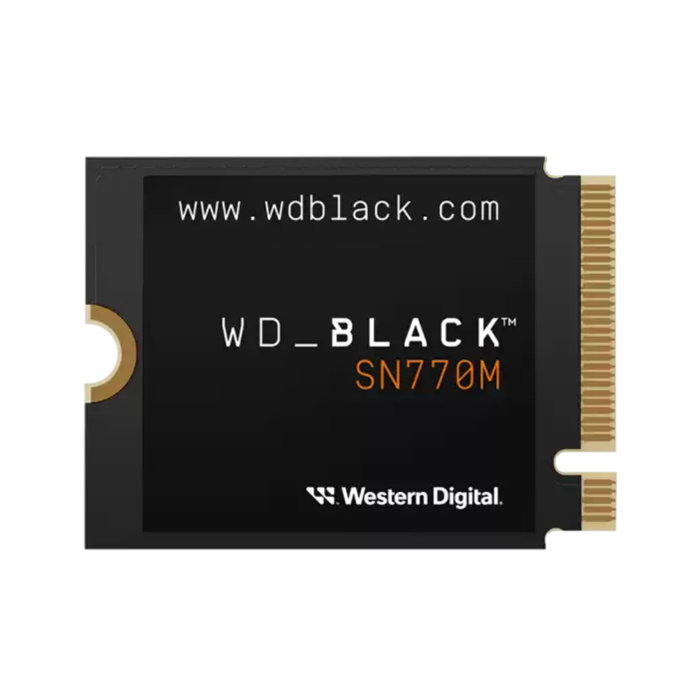 WD Black SN770M SSD product photo against a white background.