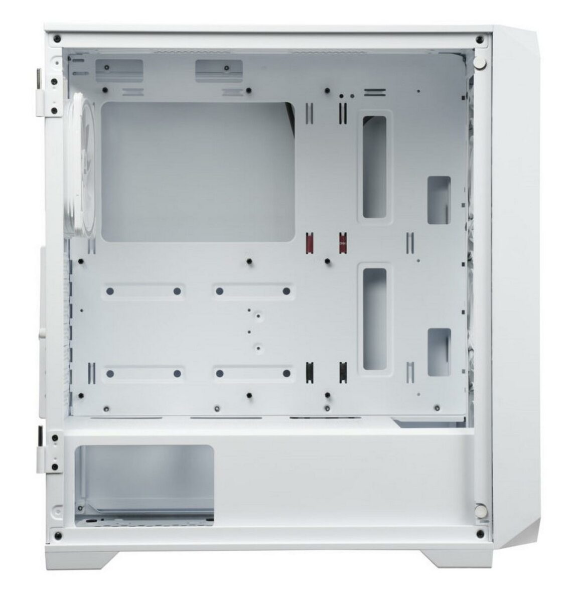 Inside the special white edition Enermax Enerpazo EP237 chassis.