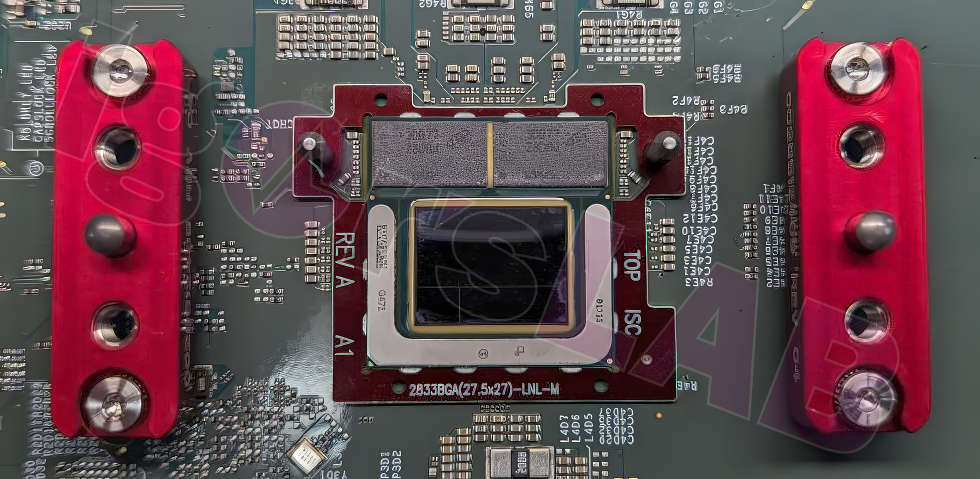 Intel Lunar Lake CPU prototype.
