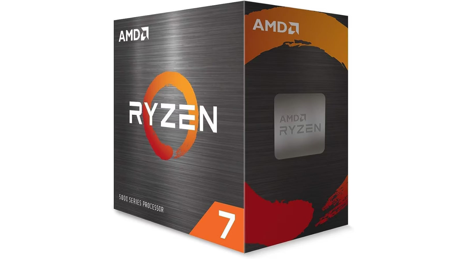 AMD Ryzen 7 5800X retail box against a white background.