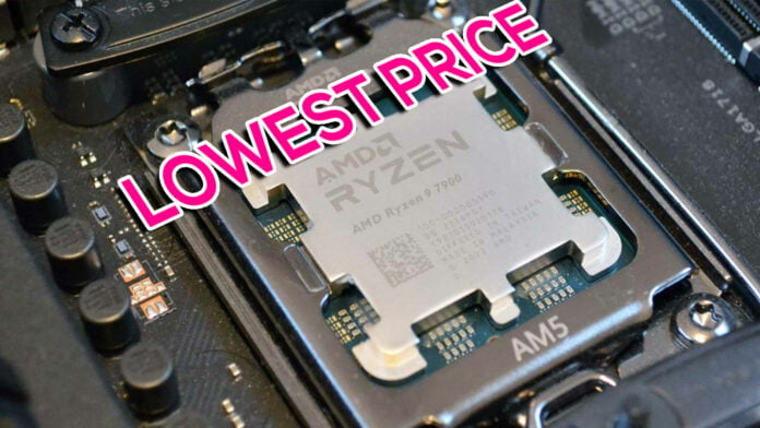 AMD Ryzen 9 7900 CPU falls to its lowest price ever, and saves money on your energy bill.
