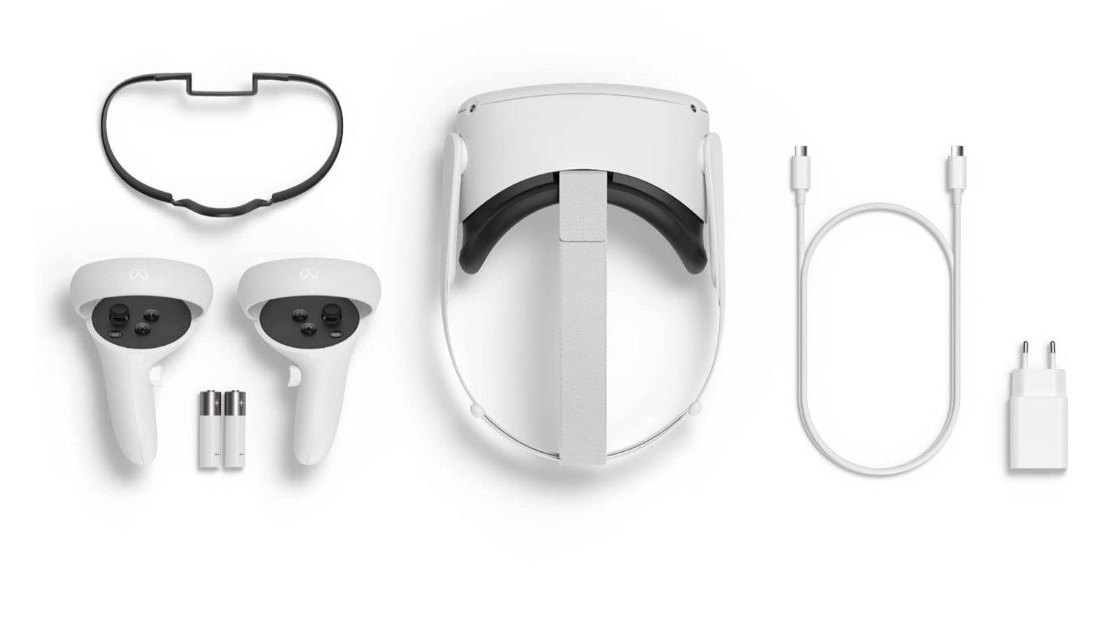 Meta Quest 2 VR headset product image against a white background.