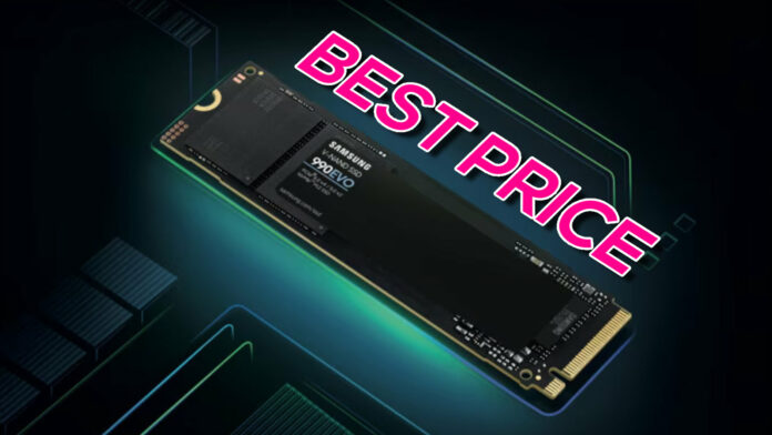 Samsung 990 Evo SSD falls to its best price ever.