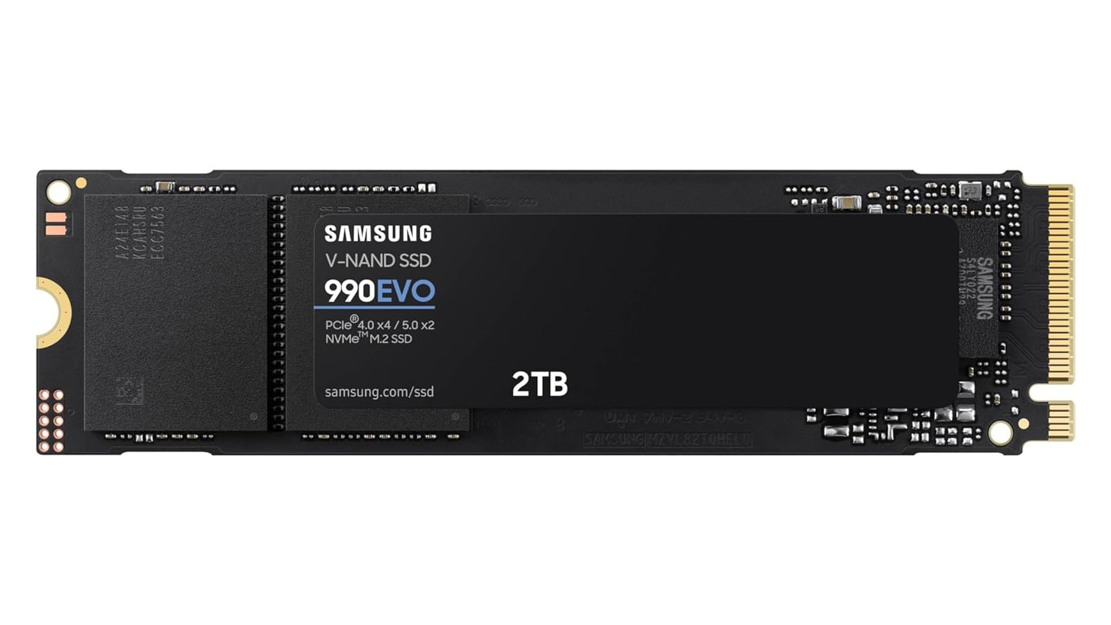 Samsung 990 Evo SSD product photo against a white background.