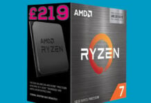 AMD Ryzen 7 5700X3D - £219.