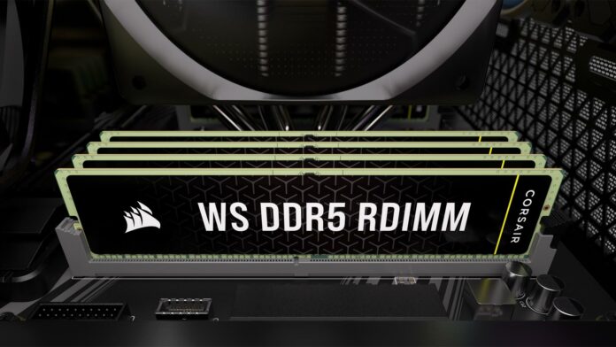 Corsair WS DDR5 RDIMM ECC memory.