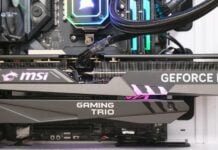 MSI GeForce RTX 4060 Ti Gaming X Trio graphics card.