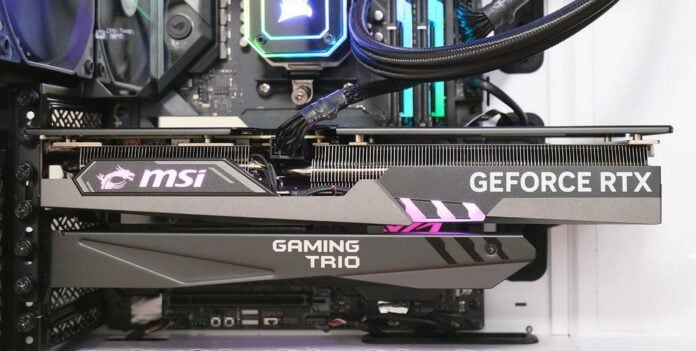 MSI GeForce RTX 4060 Ti Gaming X Trio graphics card.