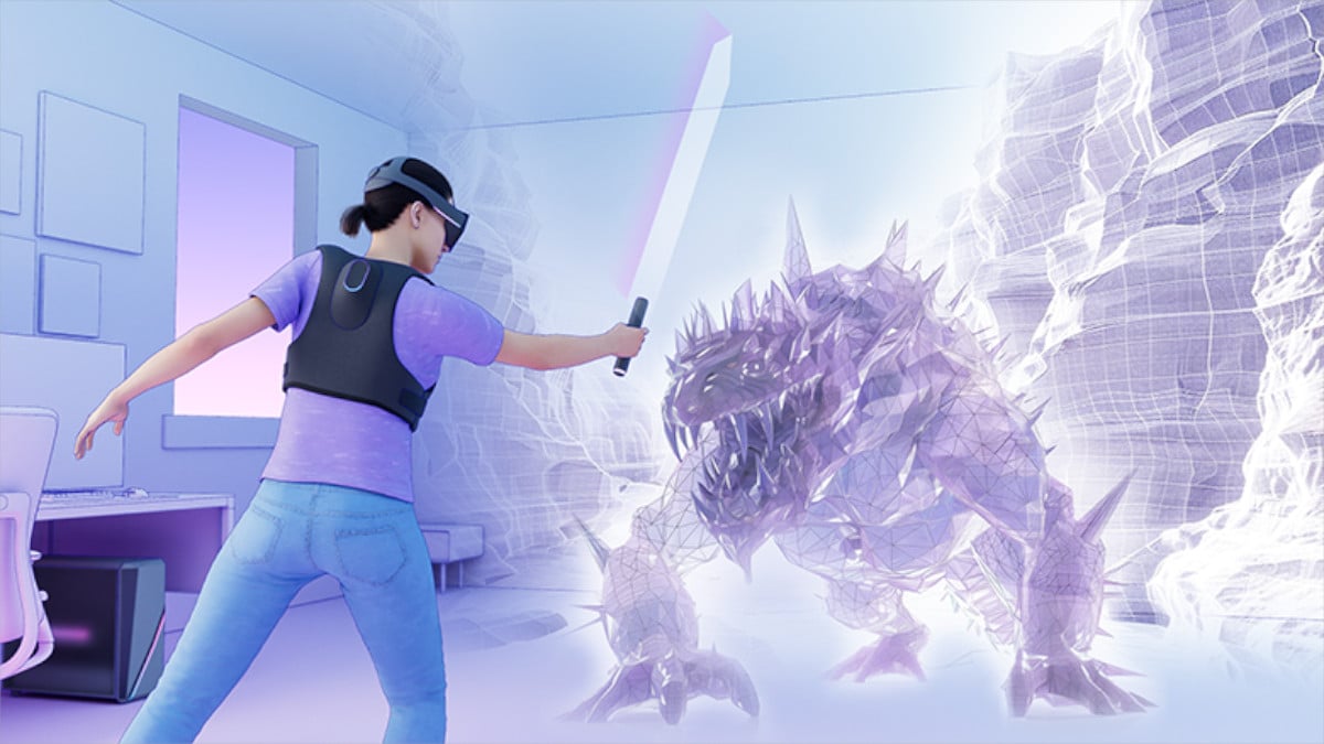 Meta concept render of Asus ROG VR gaming headset.