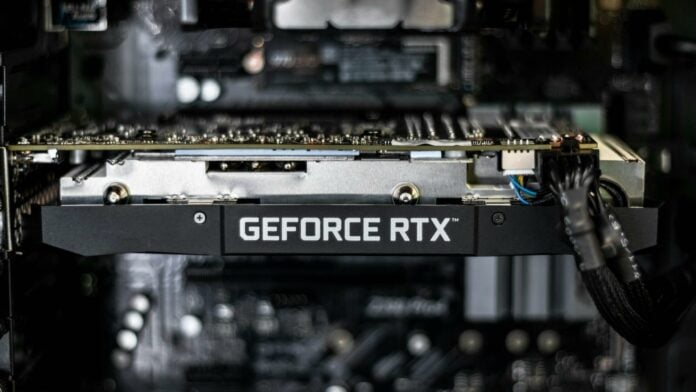 Nvidia GeForce RTX graphic card.