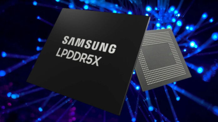 Samsung LPDDR5X memory.
