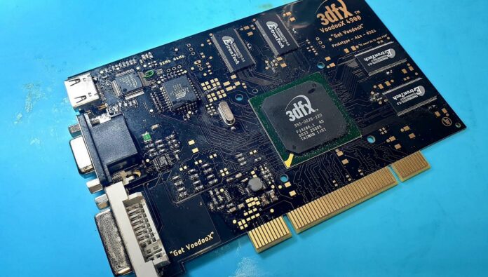 VoodooX 3Dfx graphics card project with HDMI port.