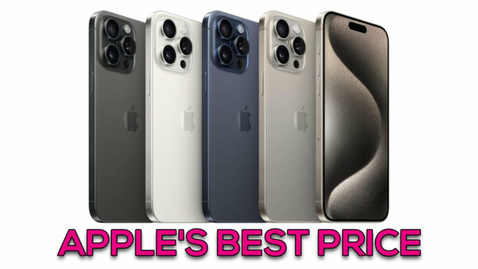 Apple iPhone 15 Pro Max falls to its best price ever across all colours.