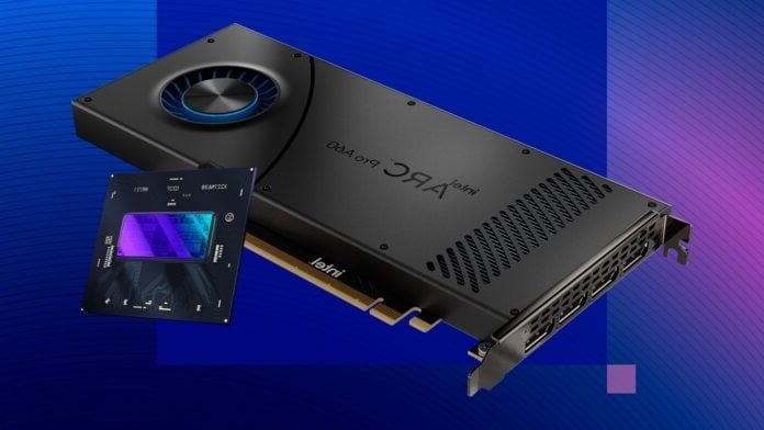 An image showing an Intel GPU.
