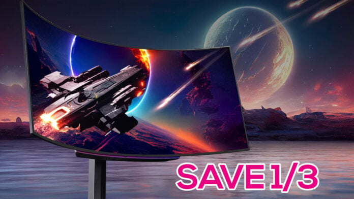 You can save one third on LG's curviest monitor right now.