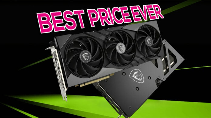 MSI GeForce RTX 4060 Ti graphics card falls to its best price ever.