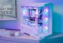 MSI Project Zero PC build with RGB lighting.