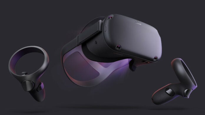 An image showing the original Oculus Quest/Meta Quest.