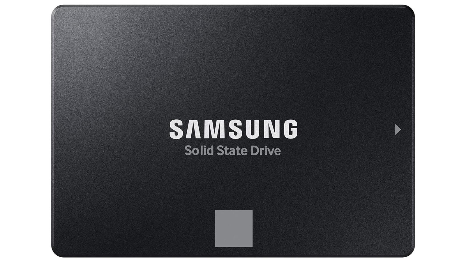 Samsung 870 EVO SATA SSD against a white background.
