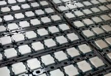 A bunch of Intel Core i9 processors.