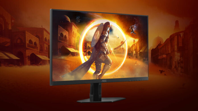 AOC 24G4XE gaming monitor.
