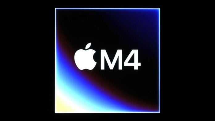 The newly unveiled Apple M4 silicon. Image: Apple