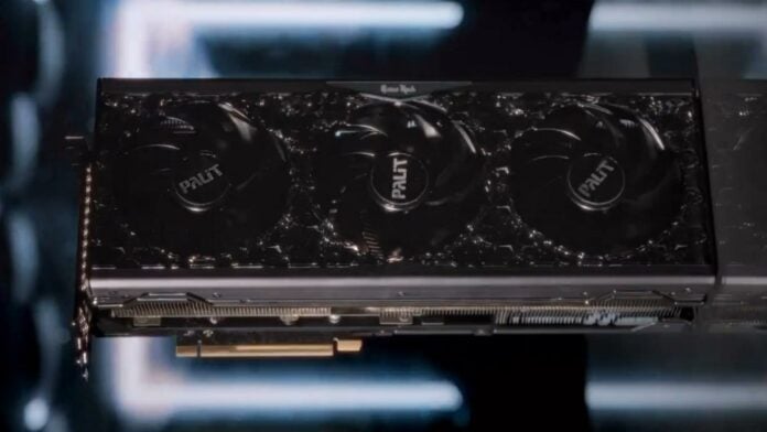 Palit GameRock hybrid cooling graphics card.