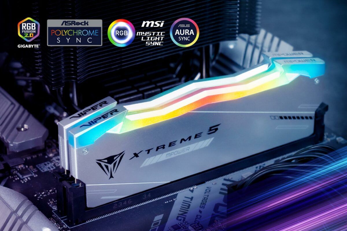 Patriot Viper Xtreme 5 RGB DDR5 MPower memory.