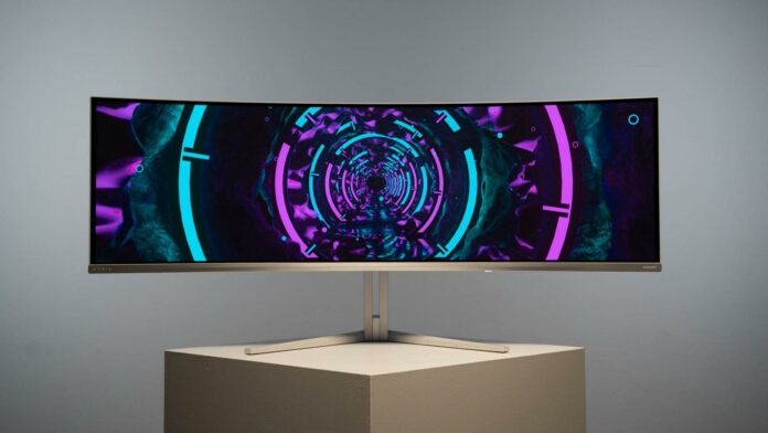 Philips Evnia 49M2C8900L QD-OLED monitor.