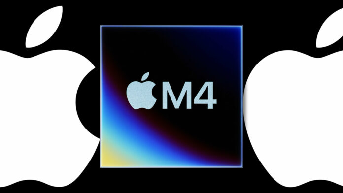 Apple M4 chip logo.