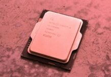 Intel Core i9-13900K with a red filter over it.