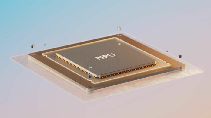 Microsoft's render of an NPU for its AI Windows 11 Copilot Plus PCs.