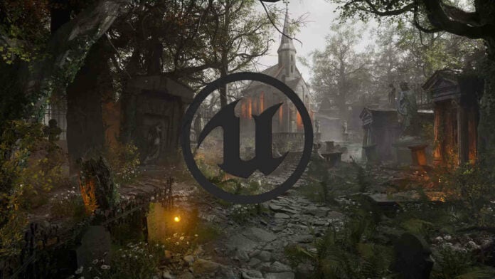 Cemetery - Forgotten Churchyard - UE5 tech demo.